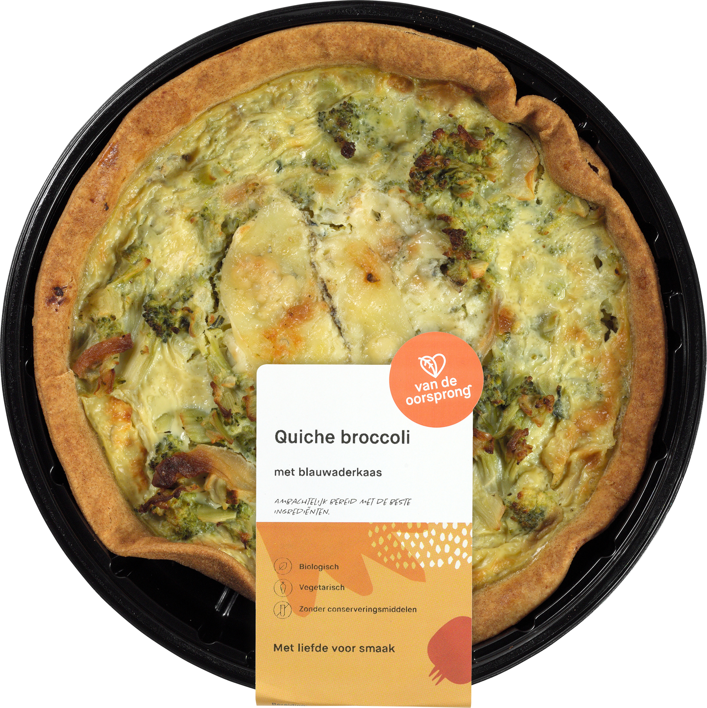 Quiche broccoli en blauwaderkaas