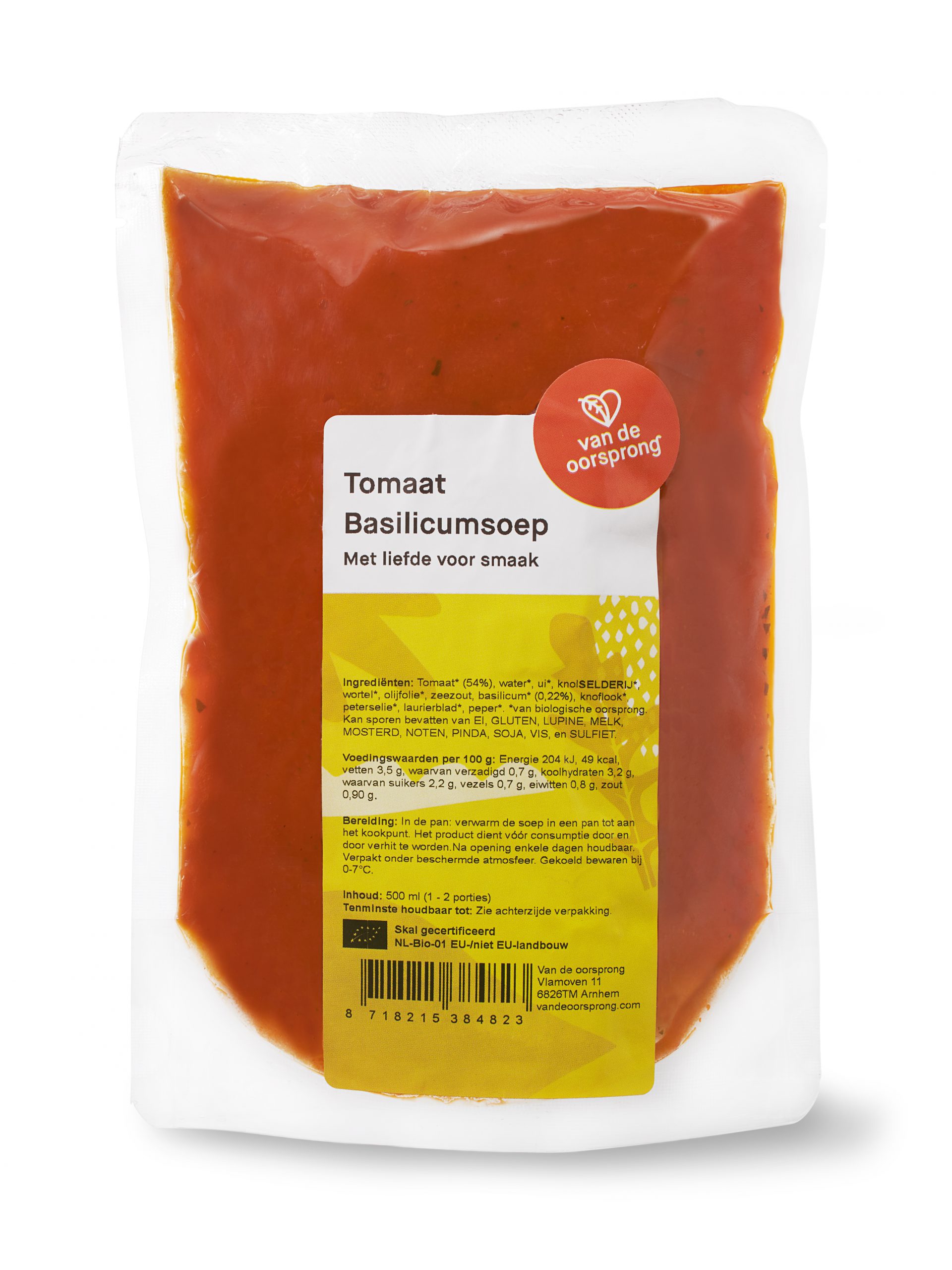 Tomaat-basilicumsoep